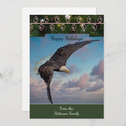ハゲのイーグルクリスマスカード シーズンカード (正面/裏面)
