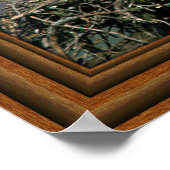 ハゲのイーグル'フレームプリント' ポスター (角)