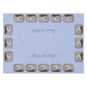 ハゲのイーグルヘッドブルー テーブルクロス (正面(横))