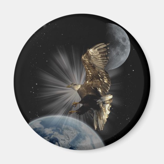 ハゲのイーグルマグネット マグネット (正面)