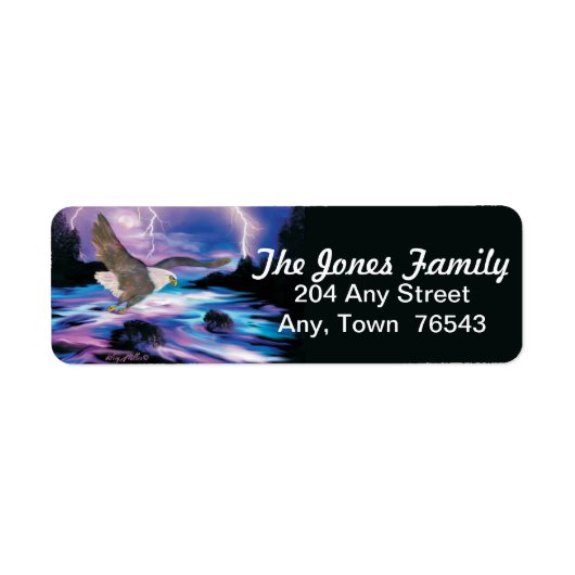 ハゲのイーグルラベル ラベル (正面)