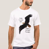 ハゲのイーグル野生動物好きTシャツ Tシャツ (正面)