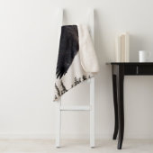 ハゲのワシが霧の中を舞い上がる シェルパブランケット (インサイチュ)