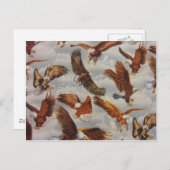 ハゲのワシが飛ぶ ポストカード (正面/裏面)