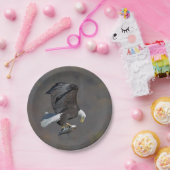 ハゲのワシが魚を見つめている ペーパープレート (パーティー)