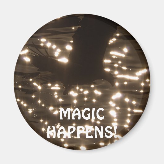 ハゲのワシとサンライトの水 マグネット (正面)