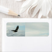 ハゲのワシと山 ラベル (インサイチュ)