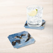 ハゲのワシのソアリング ペーパーコースター (インサイチュ)