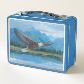 ハゲのワシのソアリング メタルランチボックス (裏面)