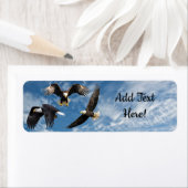 ハゲのワシのソアリング ラベル (インサイチュ)