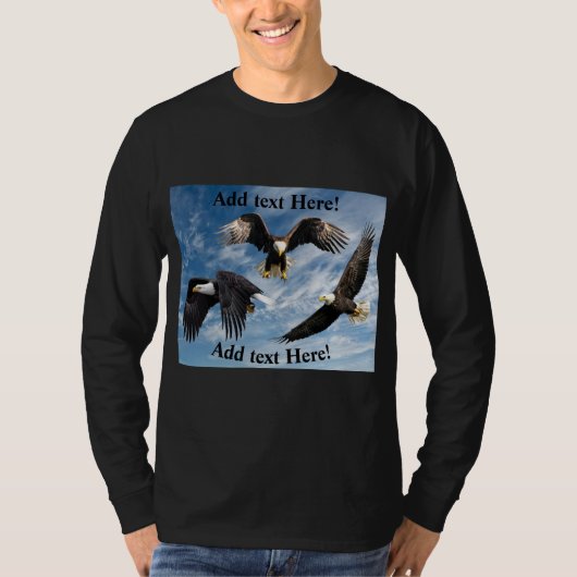 ハゲのワシのソアリング Tシャツ (正面)