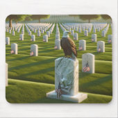 ハゲのワシの軍隊墓石 マウスパッド (正面)