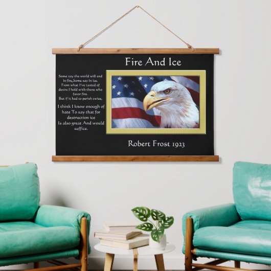 ハゲのワシの頭があなたを見て 吊り下げ型タペストリー (リビング)