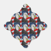 ハゲのワシの頭とアメリカ国旗 フェイバーボックス (折り畳みなし)