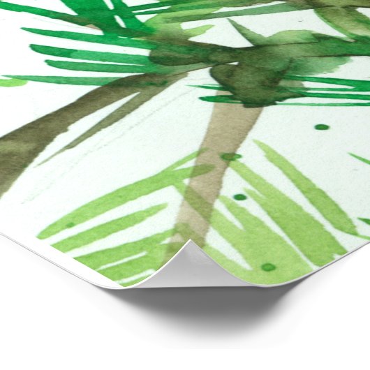 ハゲのワシの鳥は勇敢な強い言葉を前向き ポスター (角)