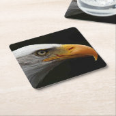 ハゲのワシ彗星 スクエアペーパーコースター (アングル)