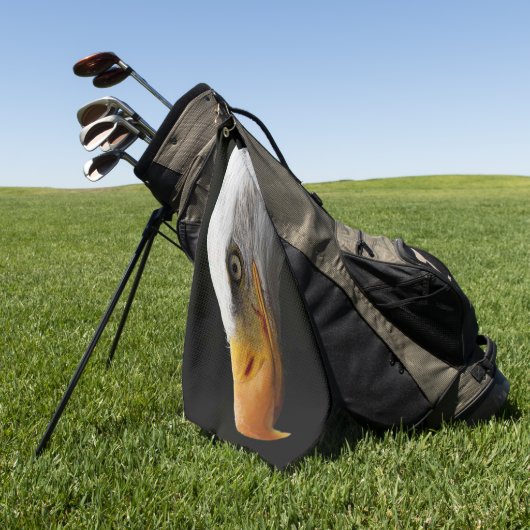 ハゲのワシ ゴルフタオル (グリーン)