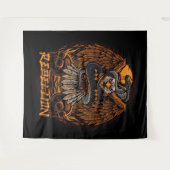 ハゲのワシ、ヘビとスカル タペストリー (正面(横))