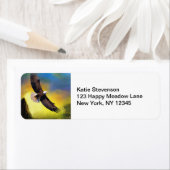 ハゲの高い愛国的なデザイン飛んでいる。 ラベル (インサイチュ)