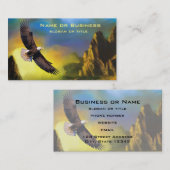 ハゲの高い愛国的なデザイン飛んでいる。 名刺 (正面/裏面)