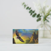 ハゲの高い愛国的なデザイン飛んでいる。 名刺 (スタンド正面)