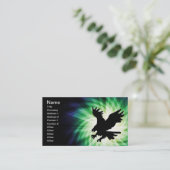 ハゲの鷲のシルエットカッコいい; 名刺 (スタンド正面)