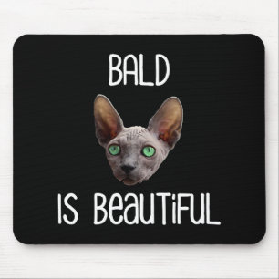 ハゲはかわいいヘアレスのスフィンクス猫 マウスパッド