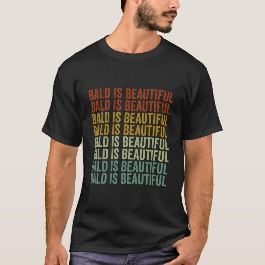 ハゲは美しい Tシャツ (正面)