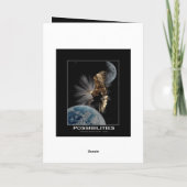 ハゲやる気を起こさせるイーグルグリーティングカード カード (裏面)