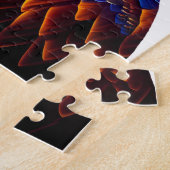 ハゲカラフルワシ芸術 ジグソーパズル (側面)