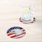 ハゲスタイリッシュワシ ラウンドペーパーコースター (インサイチュ)