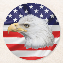 ハゲスタイリッシュワシ ラウンドペーパーコースター