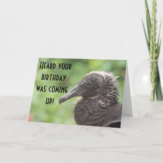 ハゲタカのハッピーバースデー カード (正面)