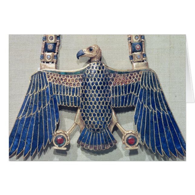 ハゲタカのペンダントが付いているネックレス (正面横)