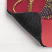 ハゲタカのペンダントが付いているネックレス マウスパッド (コーナー)