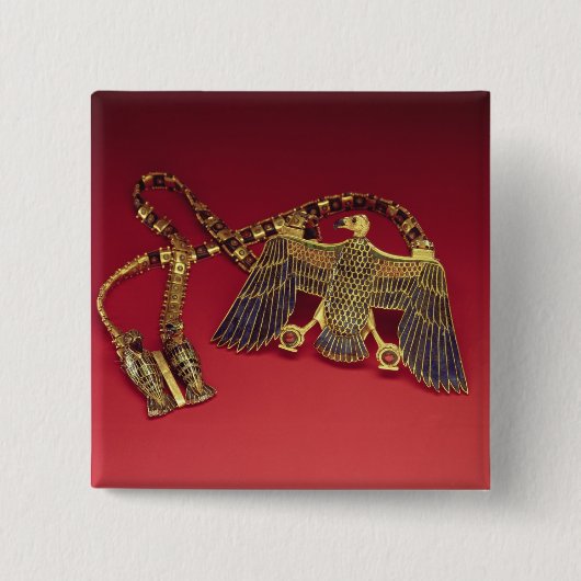 ハゲタカのペンダントが付いているネックレス 缶バッジ (正面)