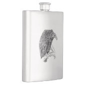 ハゲタカの鳥の現実的なスケッチ フラスク (右)