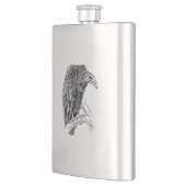 ハゲタカの鳥の現実的なスケッチ フラスク (左)