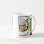 ハゲヘッドアイランドおもしろいコーヒーマグ コーヒーマグカップ (正面右)