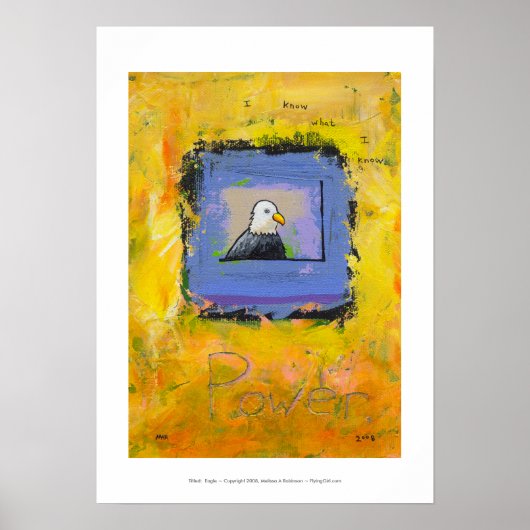 ハゲモダンワシカラフル自信 ポスター (正面)