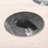 ハゲレンパルプボードコースター ラウンドペーパーコースター (アングル)