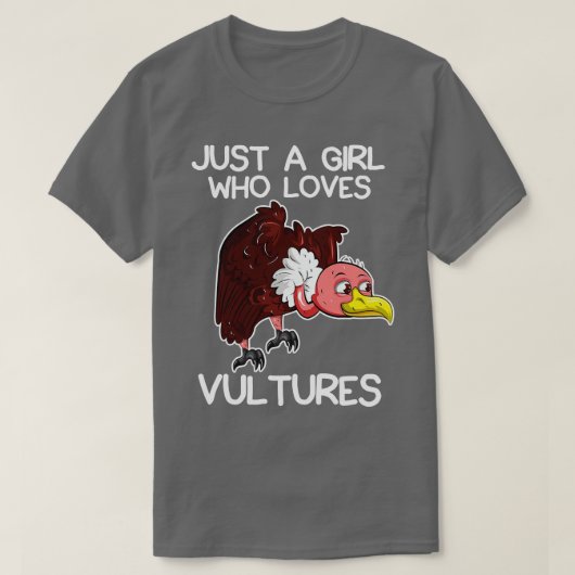 ハゲワシが大好きな少女 Tシャツ (デザイン正面)