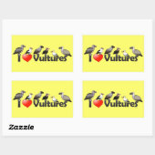 ハゲワシが大好き(アフリカ) 長方形シール (シート)