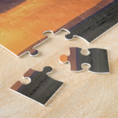 ハゲワシとアカシアの木のパノラマ ジグソーパズル (側面)