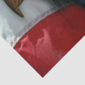 ハゲワシとオオカミの米国国旗 薄葉紙 (詳細)