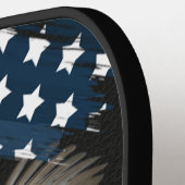 ハゲワシと国旗 ピックルボールラケット (左詳細)