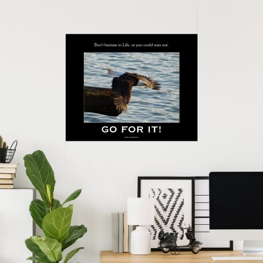 ハゲワシのやる気を起こさせるポスター ポスター (ホームオフィス)