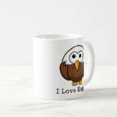 ハゲワシのカートゥーンが大好き コーヒーマグカップ (正面右)