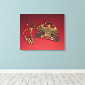 ハゲワシのペンダント付きネックレス キャンバスプリント (インサイチュ (ウッドフロア))