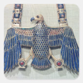 ハゲワシのペンダント付きネックレス スクエアシール (正面)